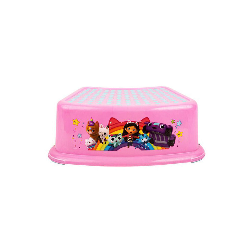 Gabbys Dollhouse Bathroom Stepper Pink Kids Step Foot Stool Kids/Children
