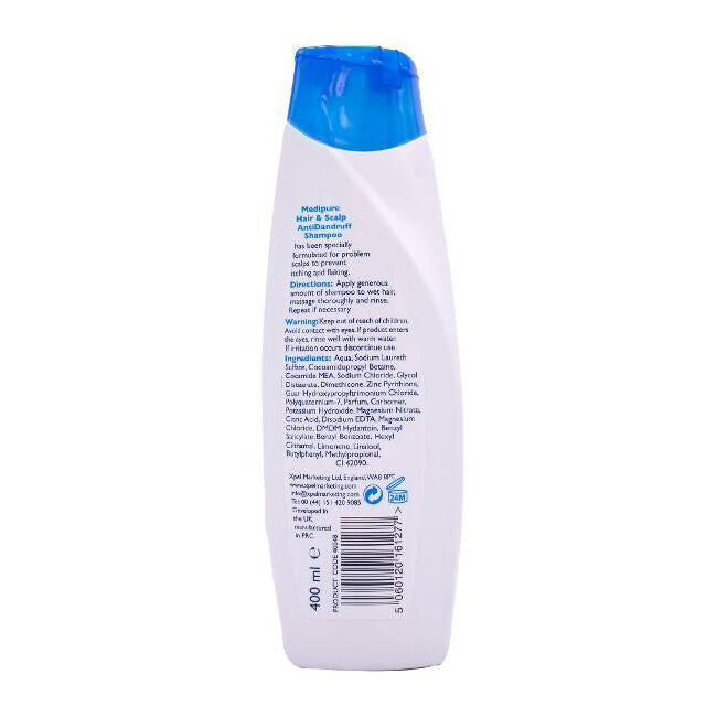 Medipure Hair & Scalp Anti-Dandruff Shampoo 400ml Care For All Types — image 4