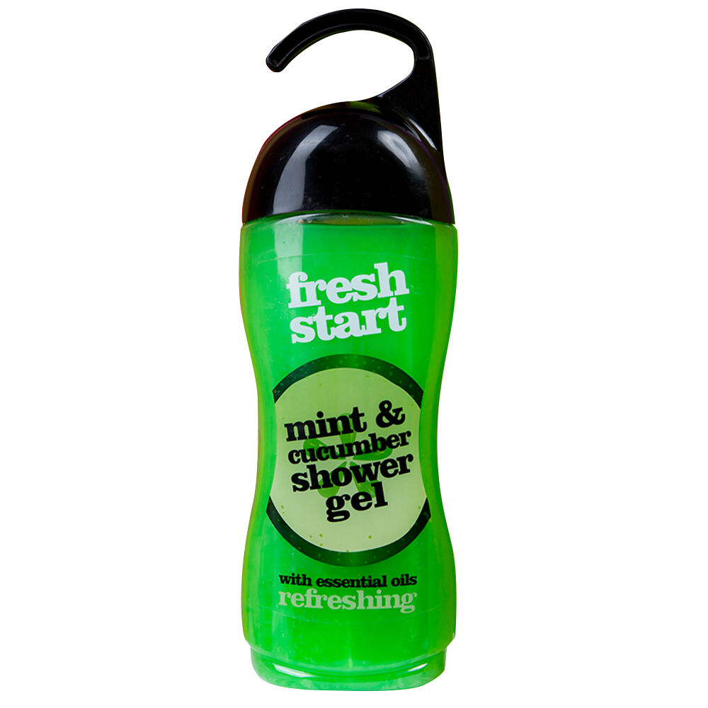 Fresh Start 400ml Green Shower Gel Body Wash w/ Mint & Cucumber Scent