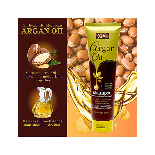 XHC Argan Oil Cleansing Hair Shampoo 300ml Hydrating All Type Nourshing Care (6 Pack) — image 5