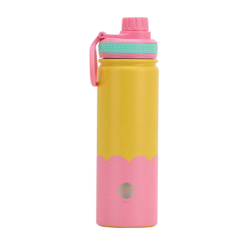 Annabel Trends Watermate Wave 600ml Stainless Steel Bottle Yellow Candy (2 Pack) — image 2