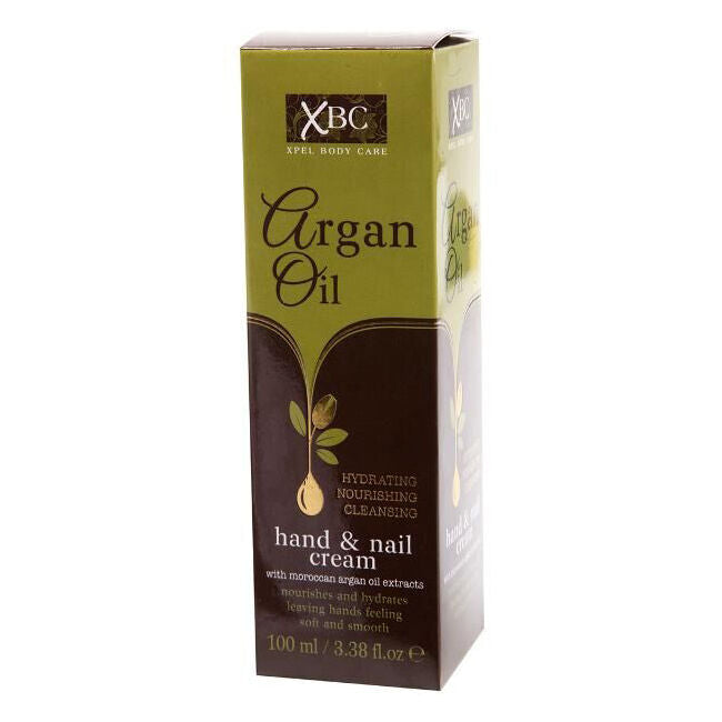 XBC Argan Oil Hand & Nail Cream w/ Shea Butter 100ml Hydrating Moisturiser