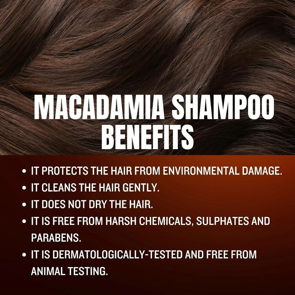 Macadamia Oil Extract Shampoo 400ml Nourishing Care For All Hair Types — image 3