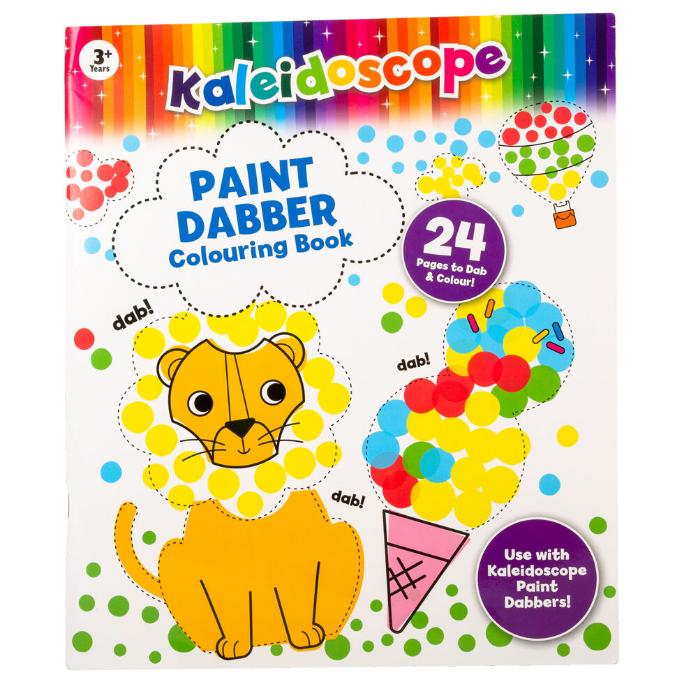 Kaleidoscope Art Stationery 3y+ Paint Dabbers Colouring Book Kids