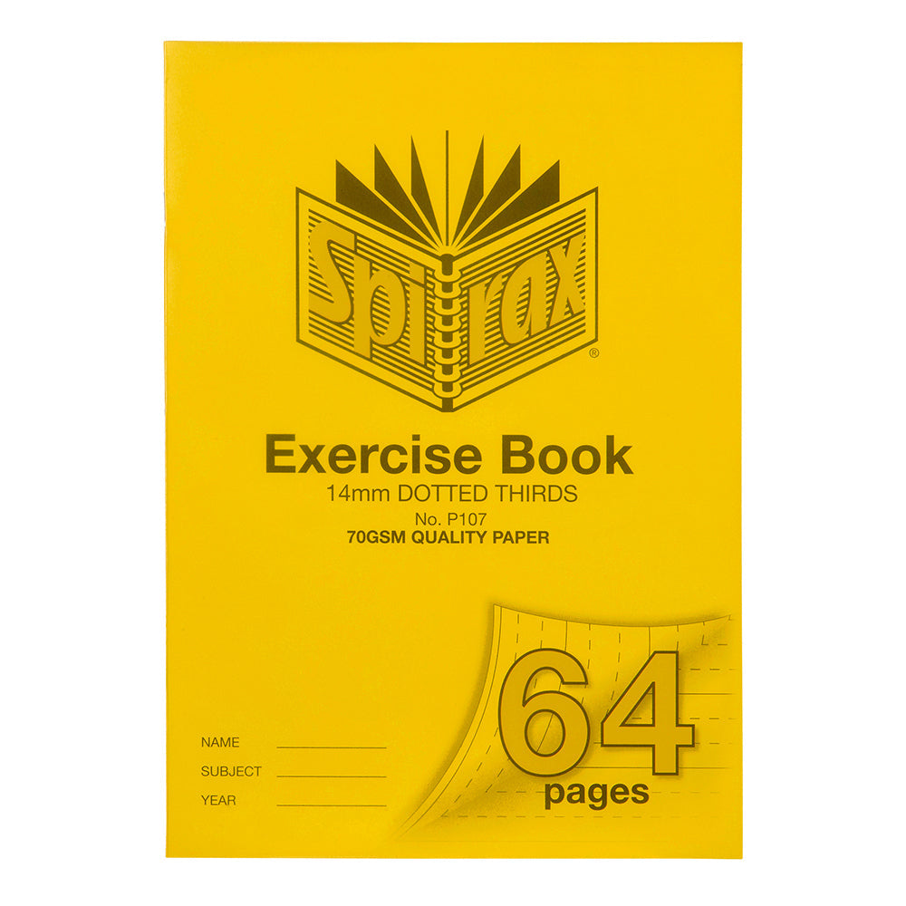 Spirax 70GSM 64 Page A4 14mm Dotted Third No.P107 Exercise Book/Notebook (10 Pack) — image 2