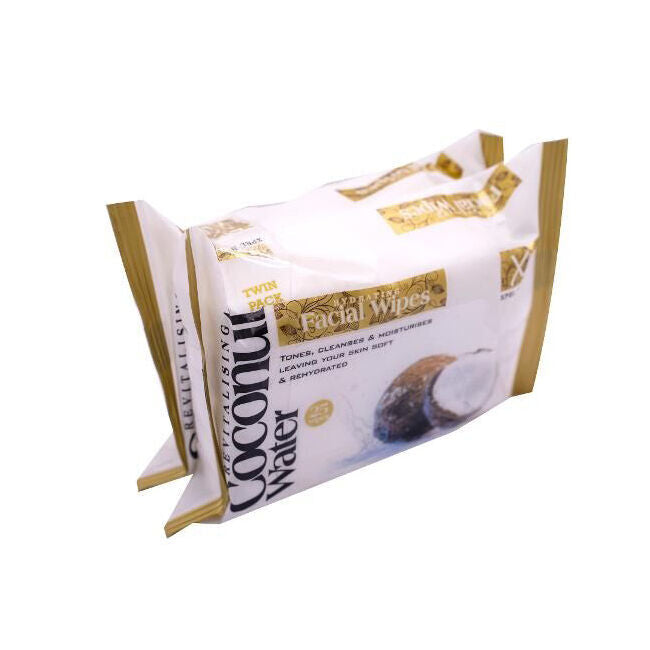 XBC Coconut Water Facial Wet Wipes Tissue Twin Pack Moisturising Makeup Remover — image 3