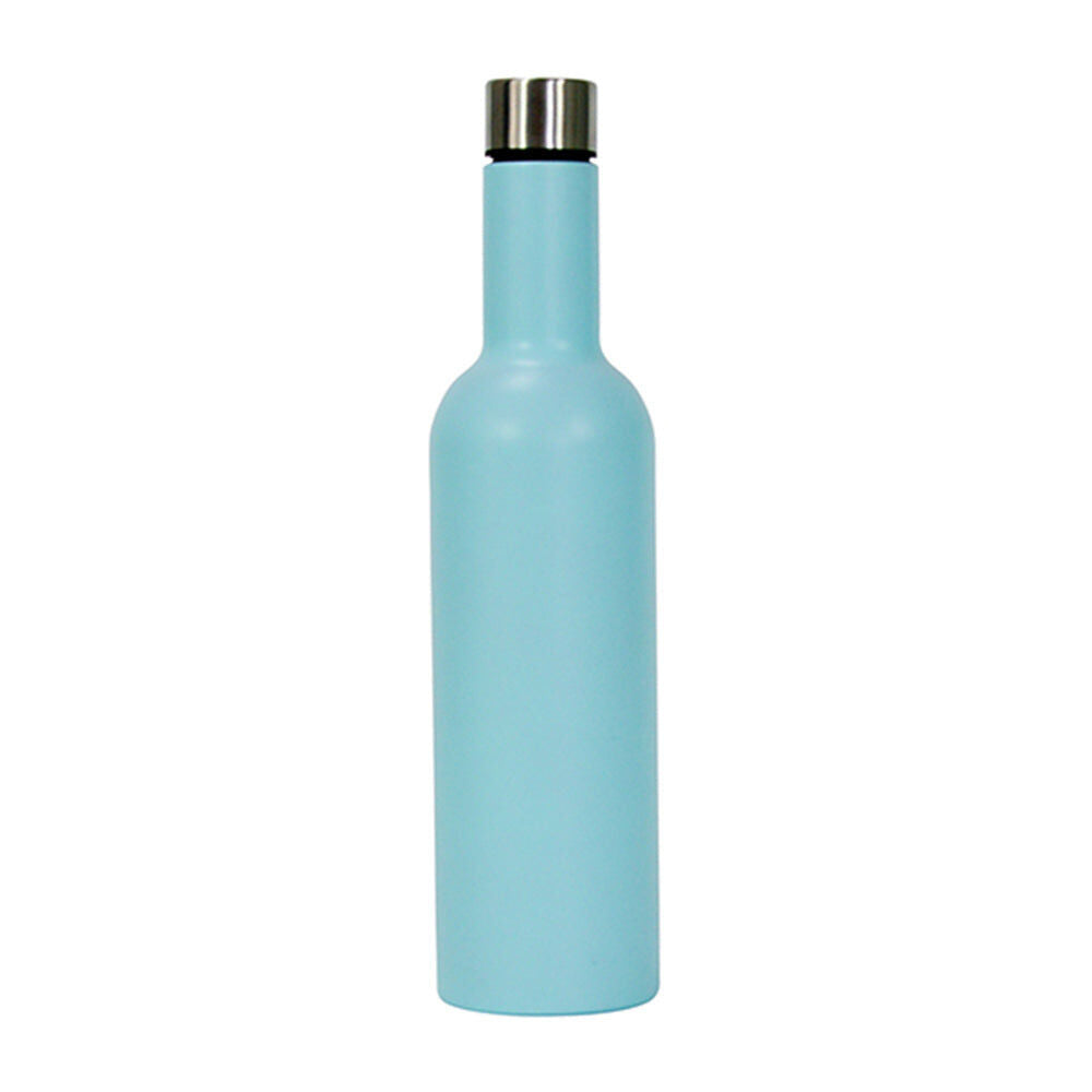 Annabel Trends 750ml Gelato Blue Double Walled Stainless Steel Wine Bottle
