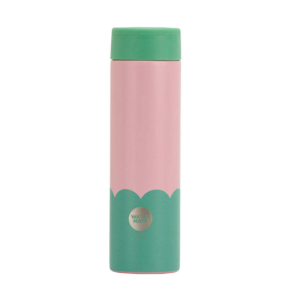 Annabel Trends Stainless Steel Wave 300ml Mini Bottle Double Wall Musk Green (2 Pack) — image 2