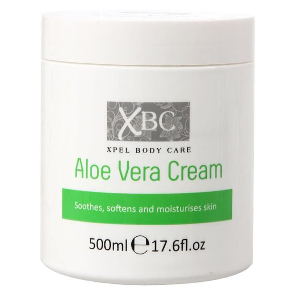XBC 500ml Aloe Vera Cream Moisturising Body Lotion For Dry Irritated Skin