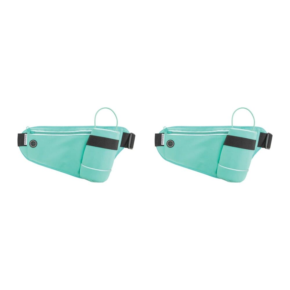Annabel Trends Walkmate Waist Pack Outdoor Running/Walking Belt Bag Mint (2 Pack)