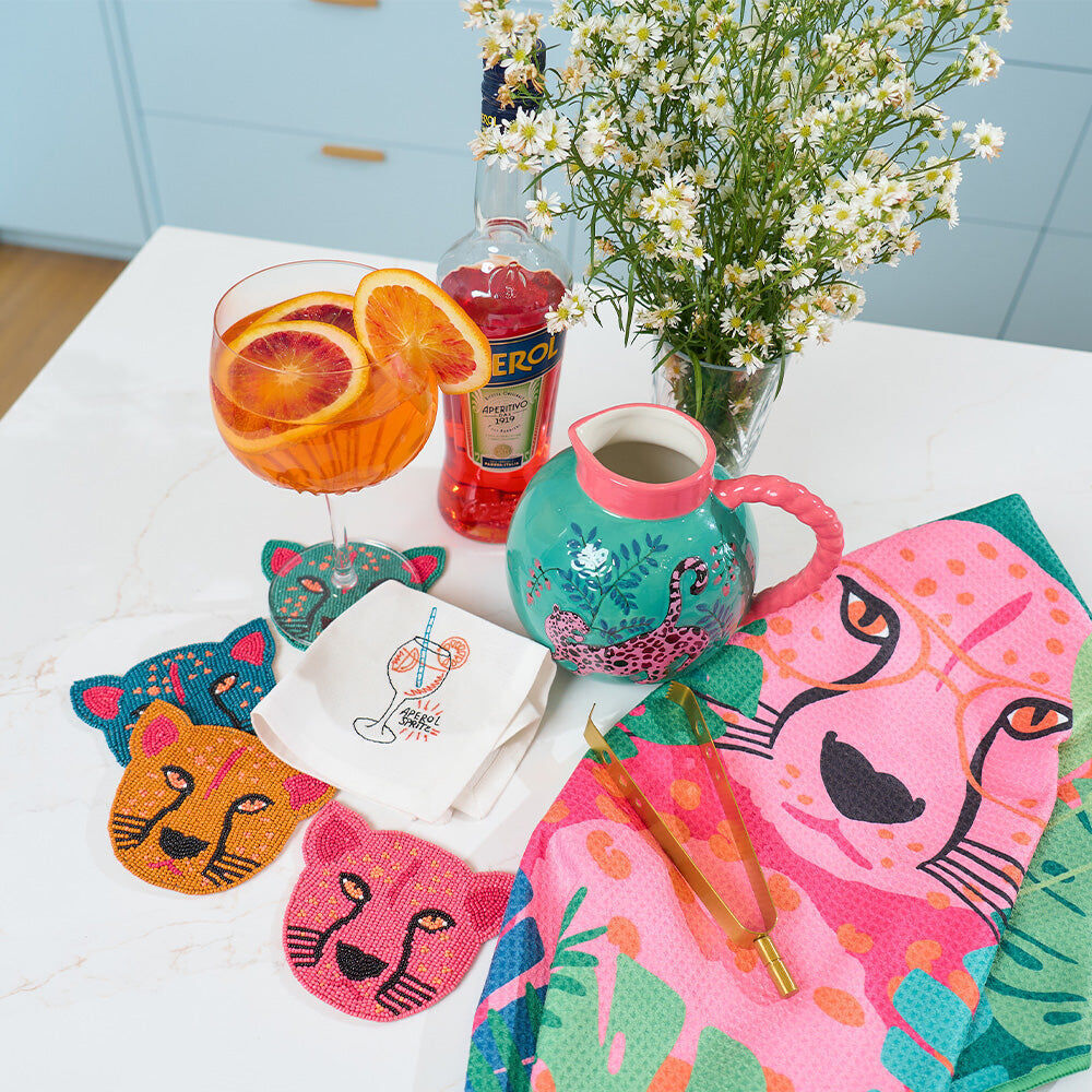 Annabel Trends Waffle Microfibre Tea Towel Rectangular 50x70cm Cheetah (2 Pack) — image 4
