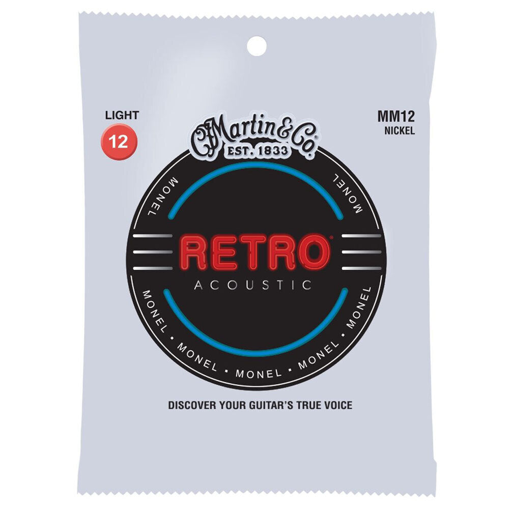Martin Guitar MM12 Retro Acoustic 6 Strings Monel Light Gauge (3 Pack) — image 2