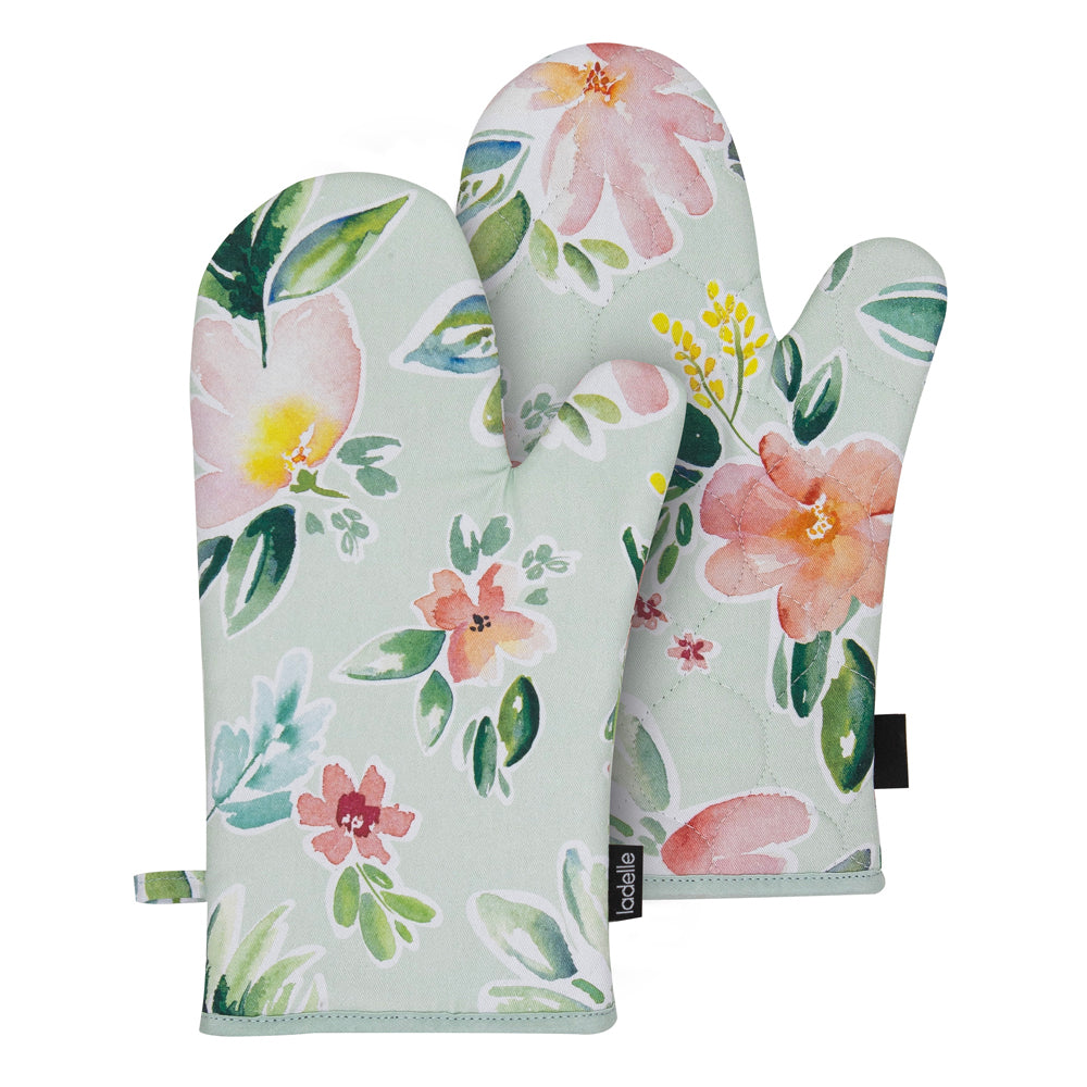 41175-ladelle-chelsea-heat-resistant-oven-flower-pattern-mitt-gloves