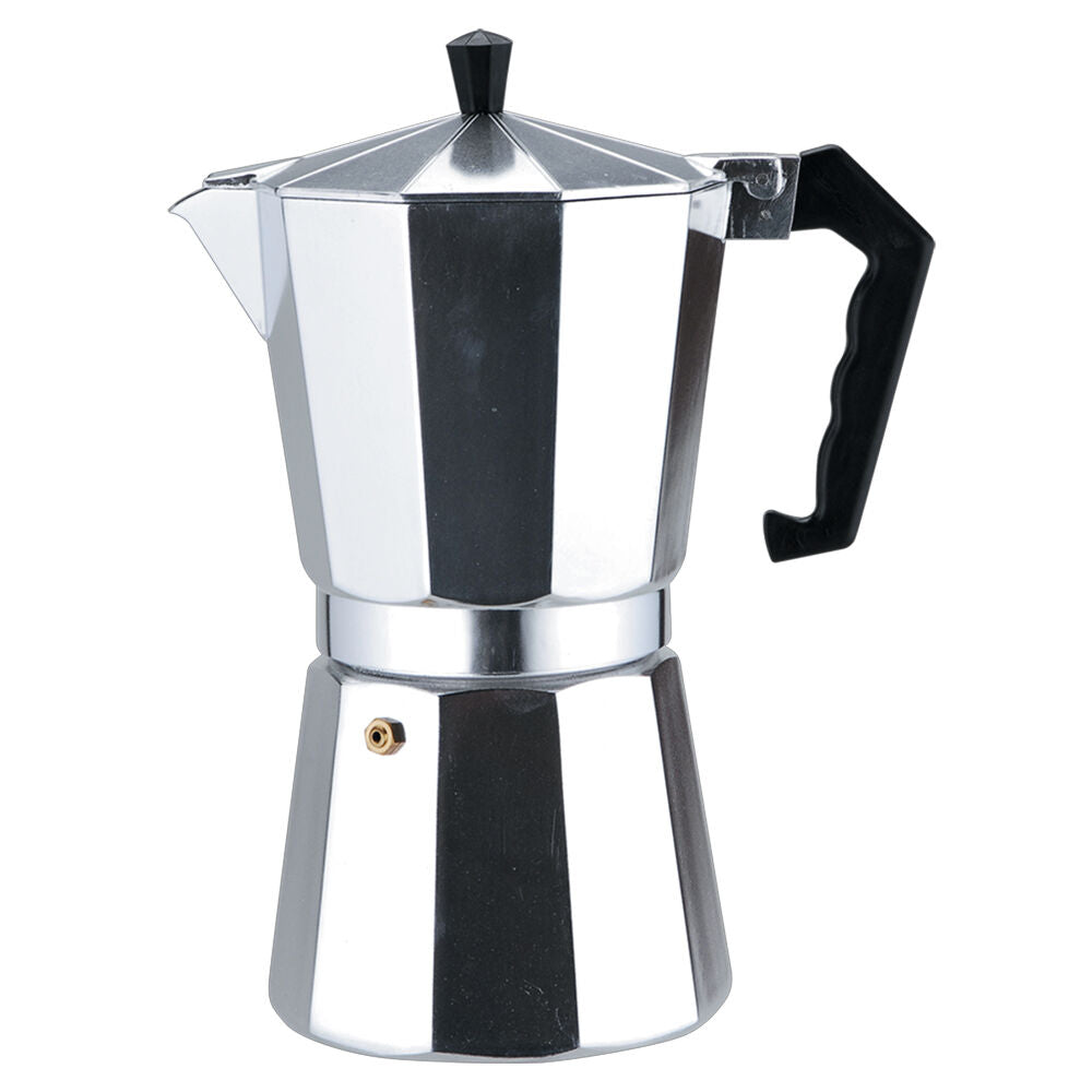 Casabarista Moka Pot Silver Classic Aluminium 6 Cups Espresso Coffee Maker