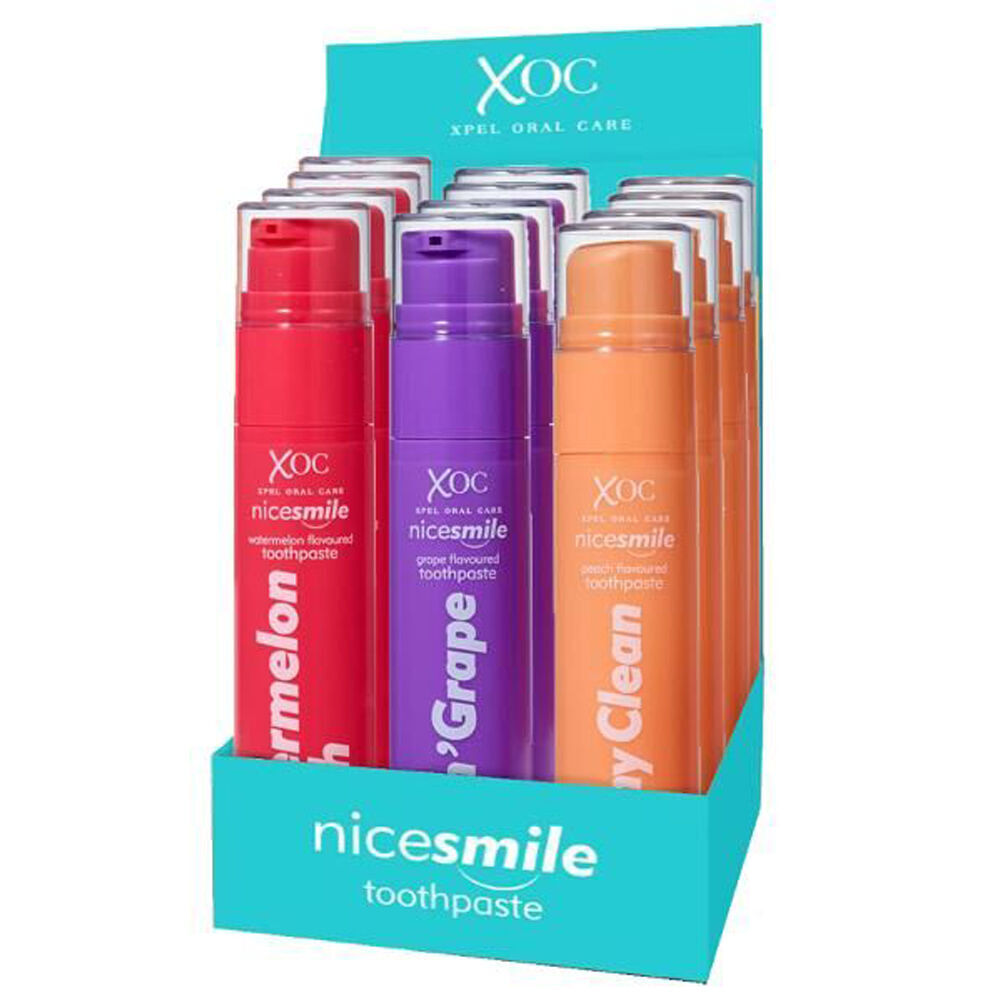 Xoc NiceSmile Fruit Flavour Fluoride Toothpaste Cavity Protection 60ml Assorted (6 Pack) — image 5