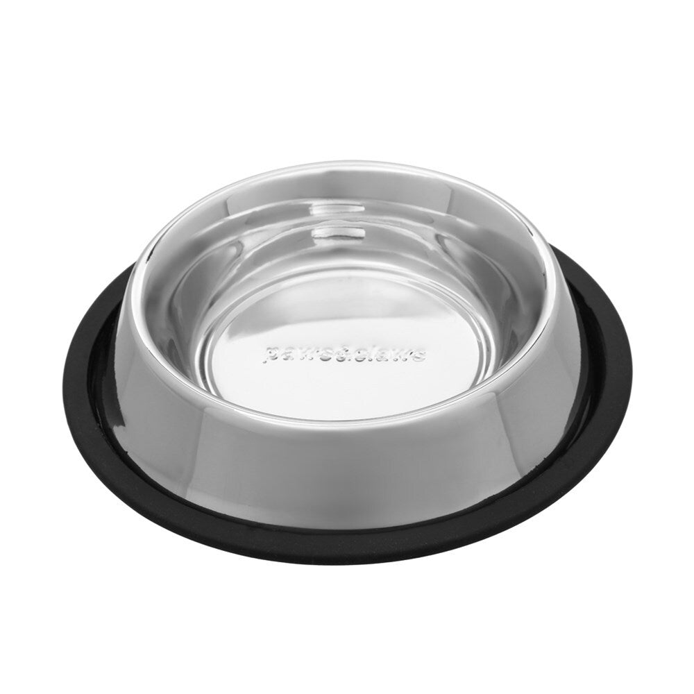 Paws and Claws 400ml Stainless Steel Pet Bowl Black (2 Pack) — image 4