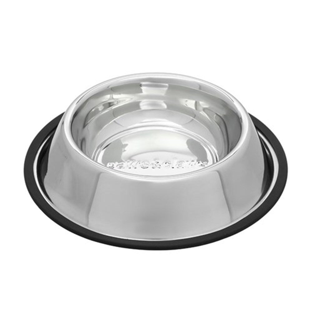 Paws and Claws 850ml Stainless Steel Pet Bowl Black (2 Pack) — image 4