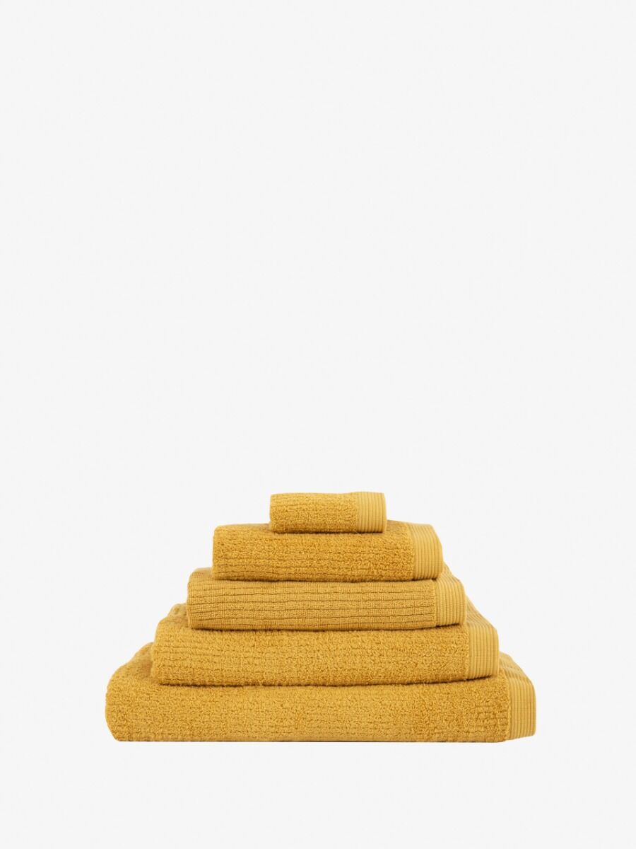 Esprit 68x137cm Honey Yellow 600GSM Porto Ribbed Combed Cotton Bath Towel — image 2