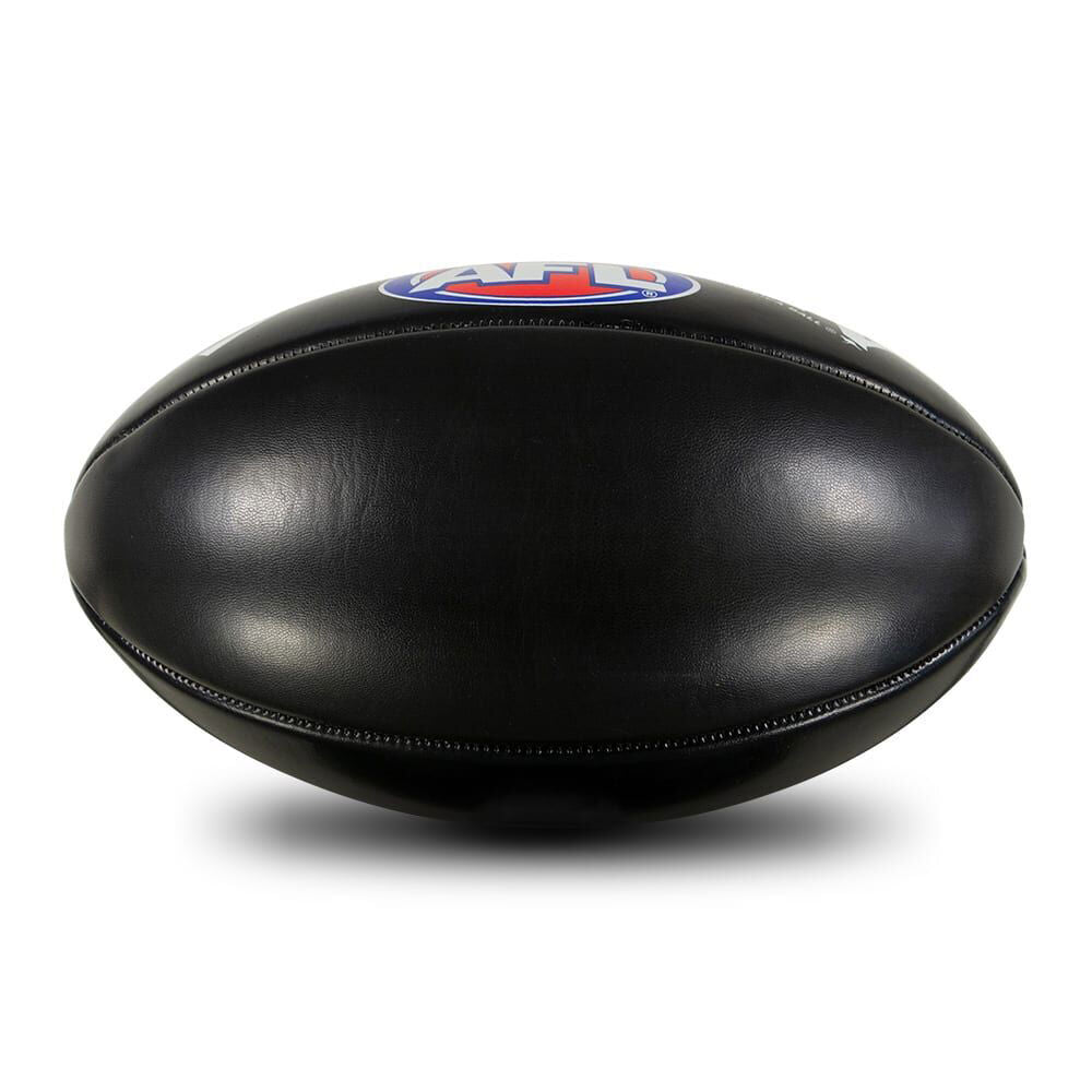 Sherrin PVC AFL Outdoor Recreational Play Replica Football Size 5 Black (2 Pack)