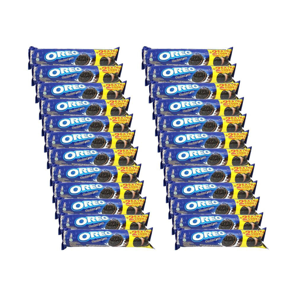 Oreo Chocolate Cocoa Cream Filling Biscuit 119.6g Sweet Confectionery (24 Pack)
