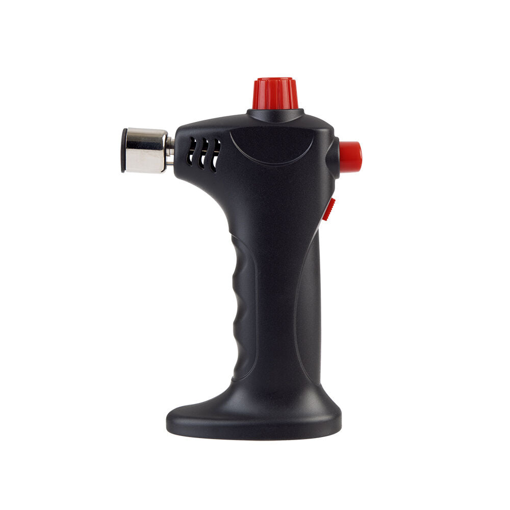 Appetito Cooks Refillable Kitchen Blow Torch w Safety Lock Switch — Black