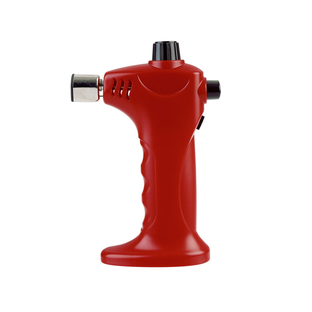 Appetito Cooks Refillable Kitchen Blow Torch w Safety Lock Switch — Red