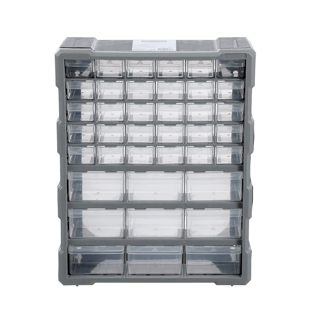 Boxsweden Garaz Durable Easy Assemble 39 Drawer Storage Unit 47.5x16x38cm (2 Pack) — image 2