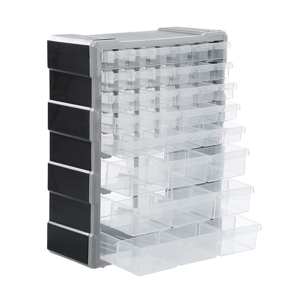 Boxsweden Garaz Durable Easy Assemble 39 Drawer Storage Unit 47.5x16x38cm (2 Pack) — image 4