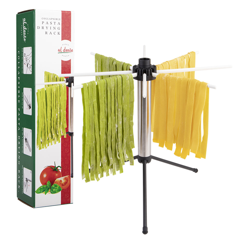 AL Dente Collapsible Pasta Drying Rack 8-Arm Noodle Stand Kitchen Cooking (2 Pack) — image 5