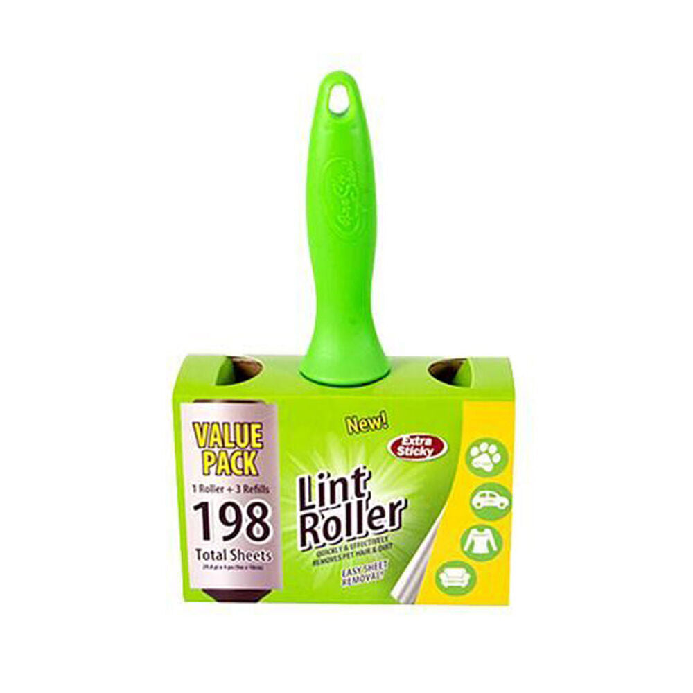 Fresh Start Extra Sticky Lint Roller Dust/Hair Remover w/3xRefills 198-Sheet (6 Pack) — image 2