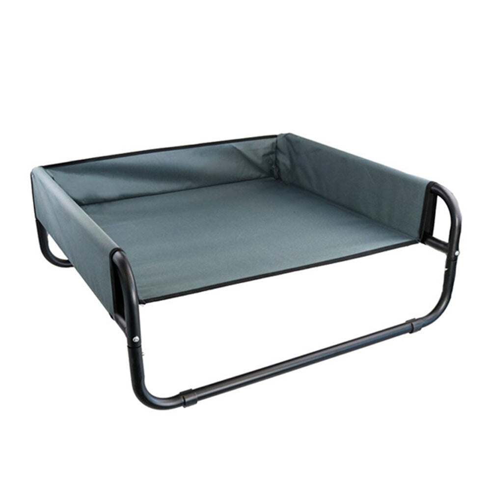 Paws and Claws 56cm Heavy Duty Elevated Walled Dogs/Pets Durable Bed Small Grey (2 Pack) — image 2
