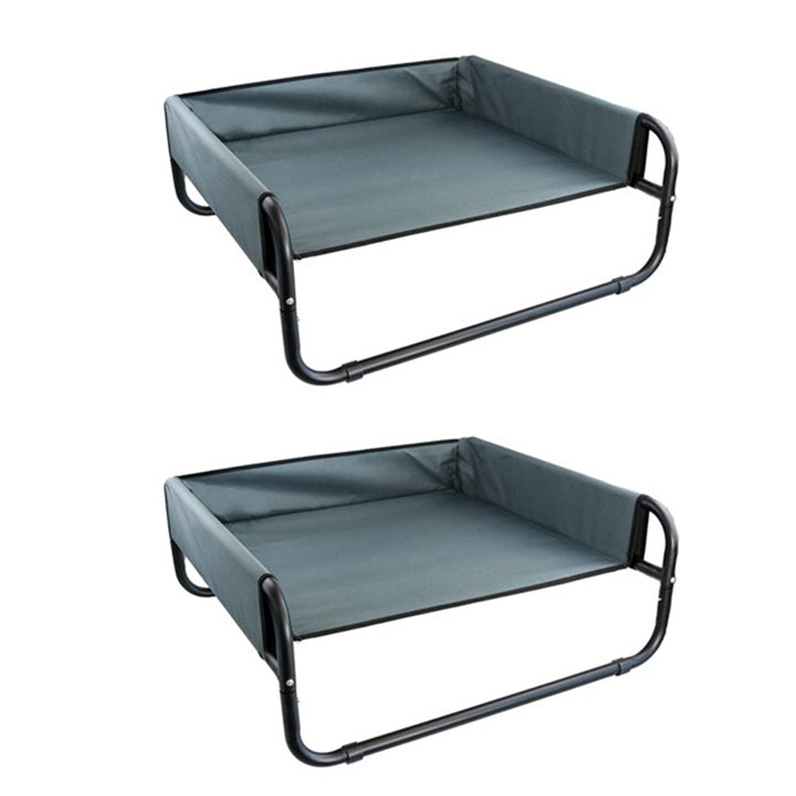 Paws and Claws 70x20cm Heavy Duty Elevated Walled Dogs/Pets Durable Bed Medium (2 Pack)
