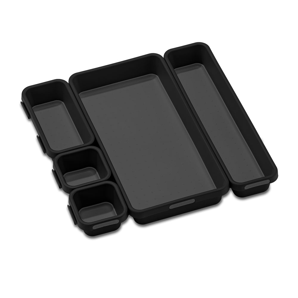 Madesmart 5 Piece Classic Large Interlocking Bin Pack Organiser Rectangle (2 Pack) — image 2