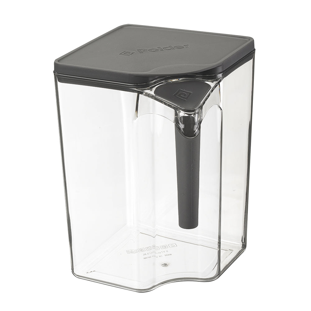 Polder Handle-It 4.15L/23cm Storage Canister Pantry Container Clear/Grey (2 Pack) — image 3