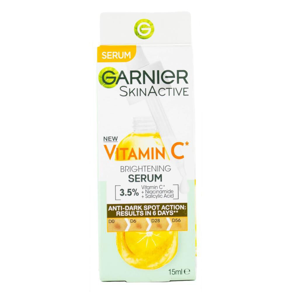 Garnier SkinActive Vitamin C Brightening Serum Face Glow Care 15ml (6 Pack) — image 2