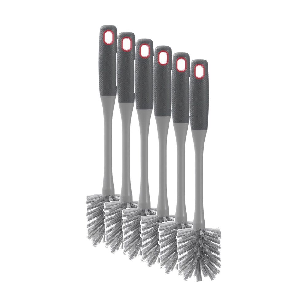 Boxsweden Prime Bottle Brush 33cm Soft Grip Handle for Cleaning (6 Pack)
