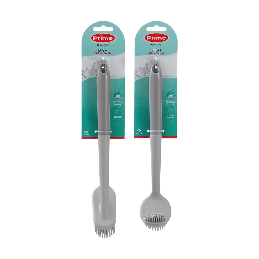 Boxsweden Prime Essentials Dish Brush Silicone Bristles Cleaning Assorted (12 Pack) — image 3