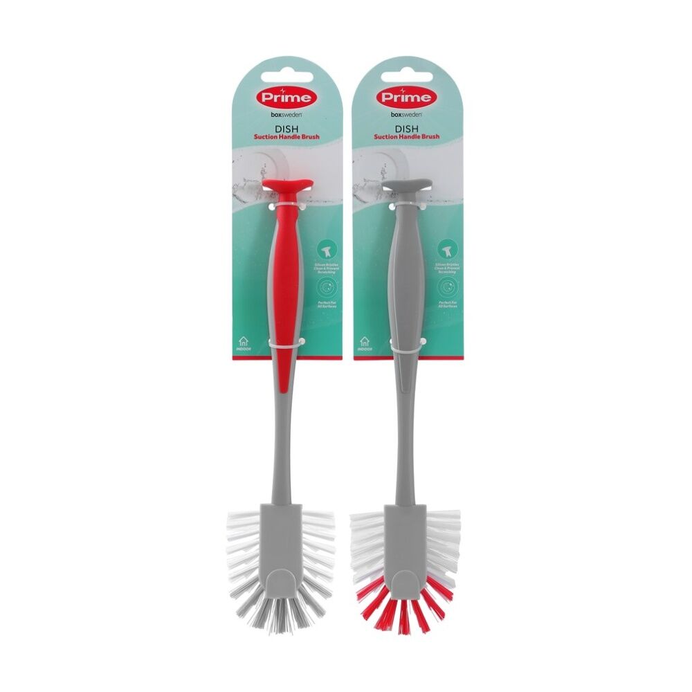 Boxsweden Prime Essentials Suction Handle Dish Brush for Cleaning Use Assorted — image 2