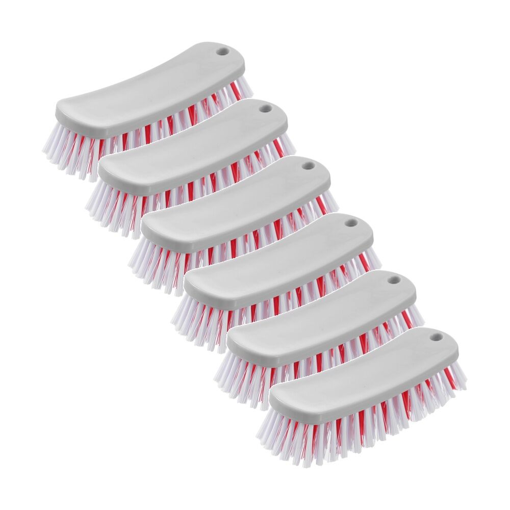 Boxsweden Prime Essentials Hand Scrubbing Brush with Comfort Grip Cleaning (6 Pack)