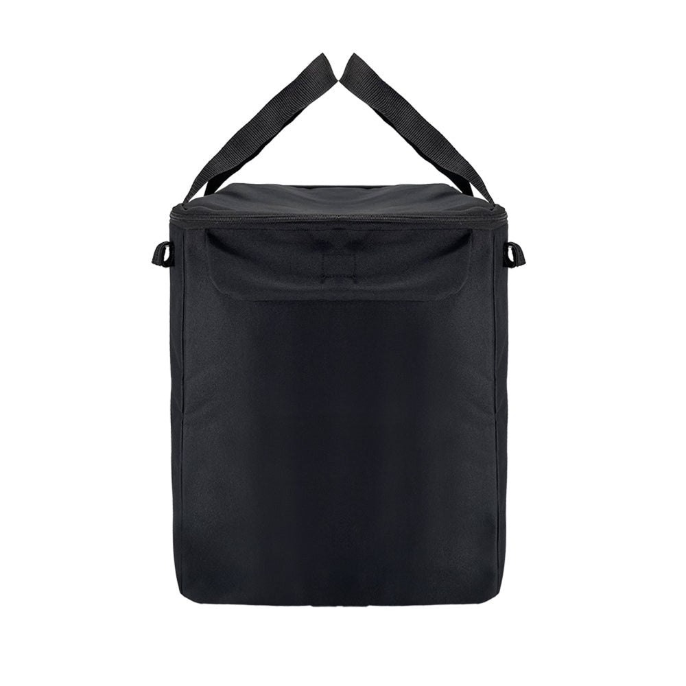 Sachi Insulated 50L Reusable Shopping Cart Bag Storage w/ Carry Handle Black (2 Pack) — image 3