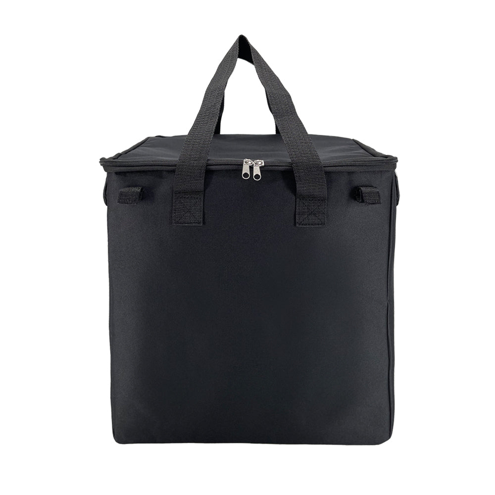 Sachi Insulated 50L Reusable Shopping Cart Bag Storage w/ Carry Handle Black (2 Pack) — image 4