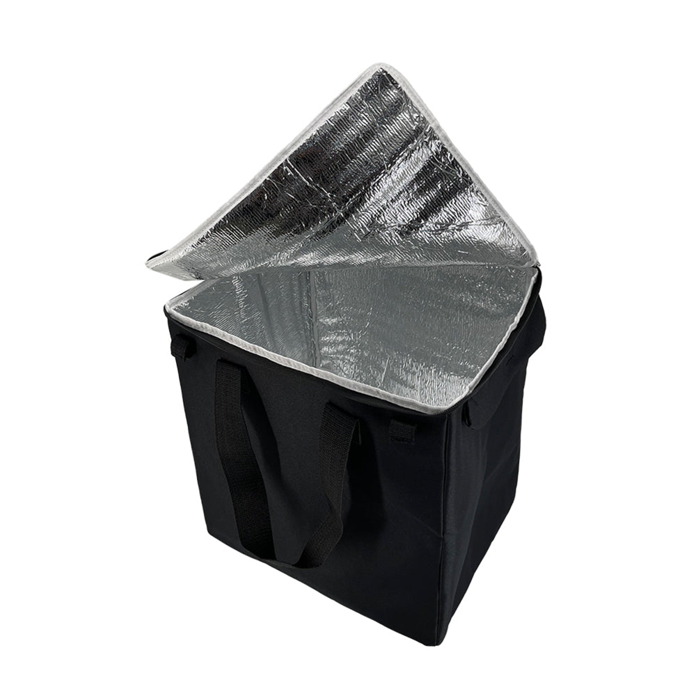 Sachi Insulated 50L Reusable Shopping Cart Bag Storage w/ Carry Handle Black (2 Pack) — image 5