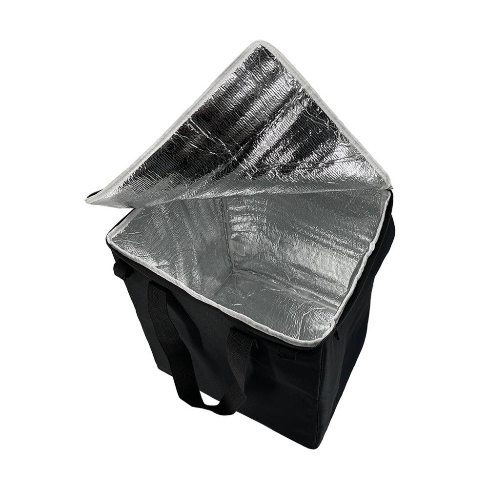 Sachi Insulated 50L Reusable Shopping Cart Bag Storage w/ Carry Handle Black (2 Pack) — image 6