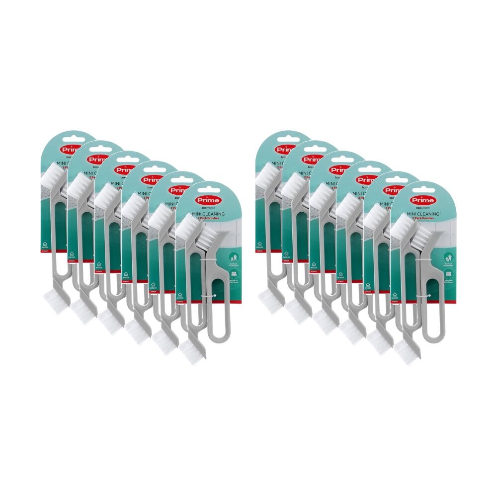 Boxsweden 2pc Boxsweden Prime Mini Cleaning Brushes Two Heads for Versatile Use (12 Pack)