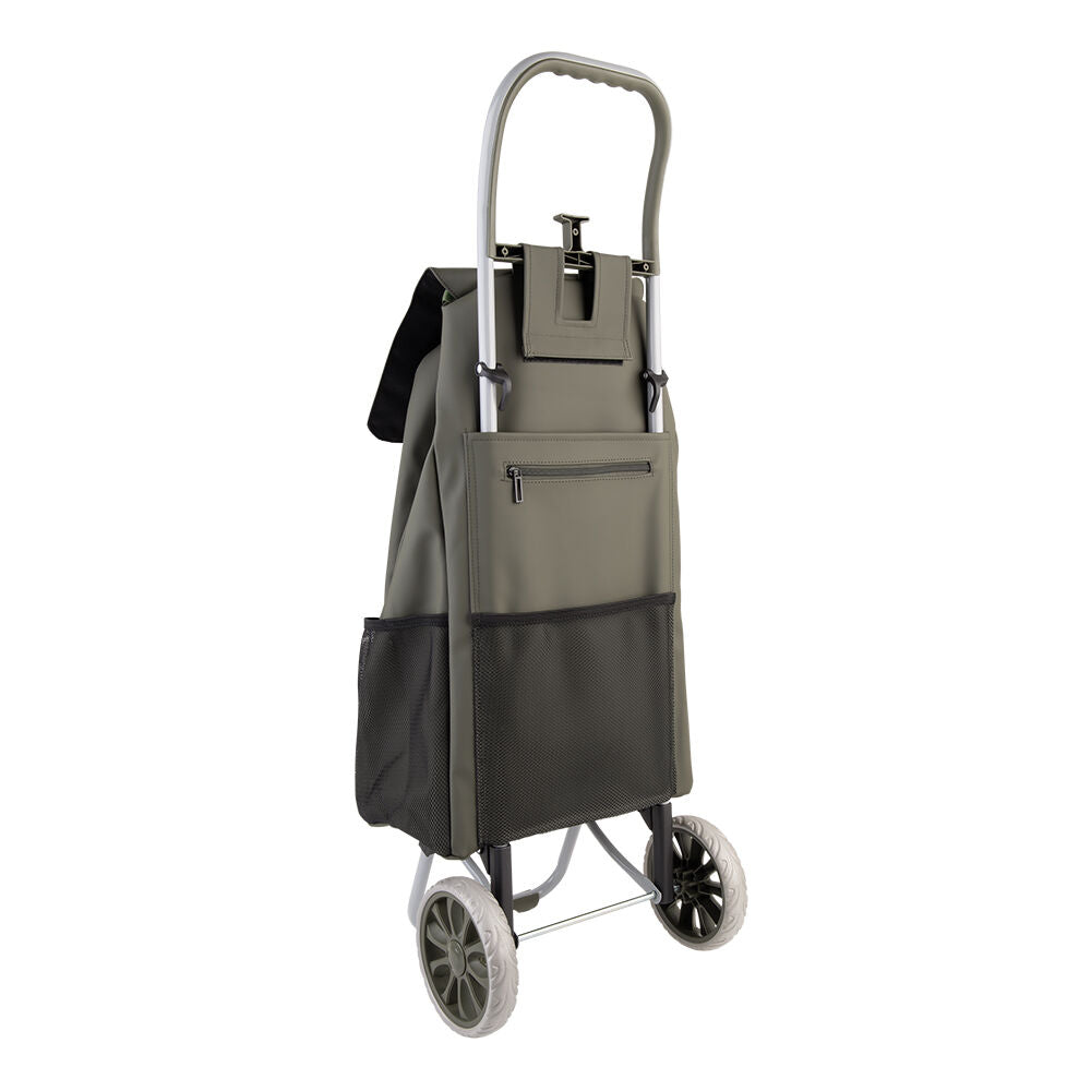 Sachi 38L Olive Cosmo Weatherproof Durable Grocery Wheeled Shopping Trolley — image 3