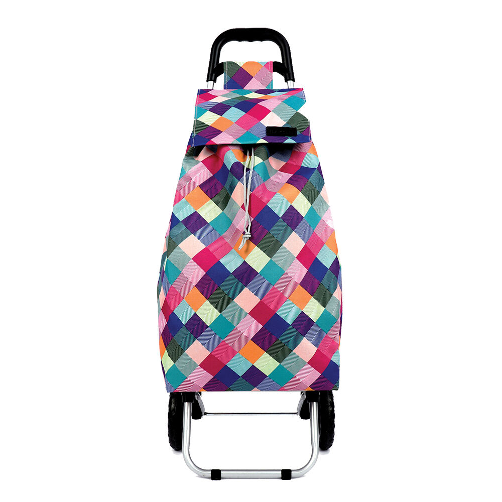 Sachi 45L Harlequin Sprint Large Everyday Grocery Wheeled Shopping Trolley — image 2
