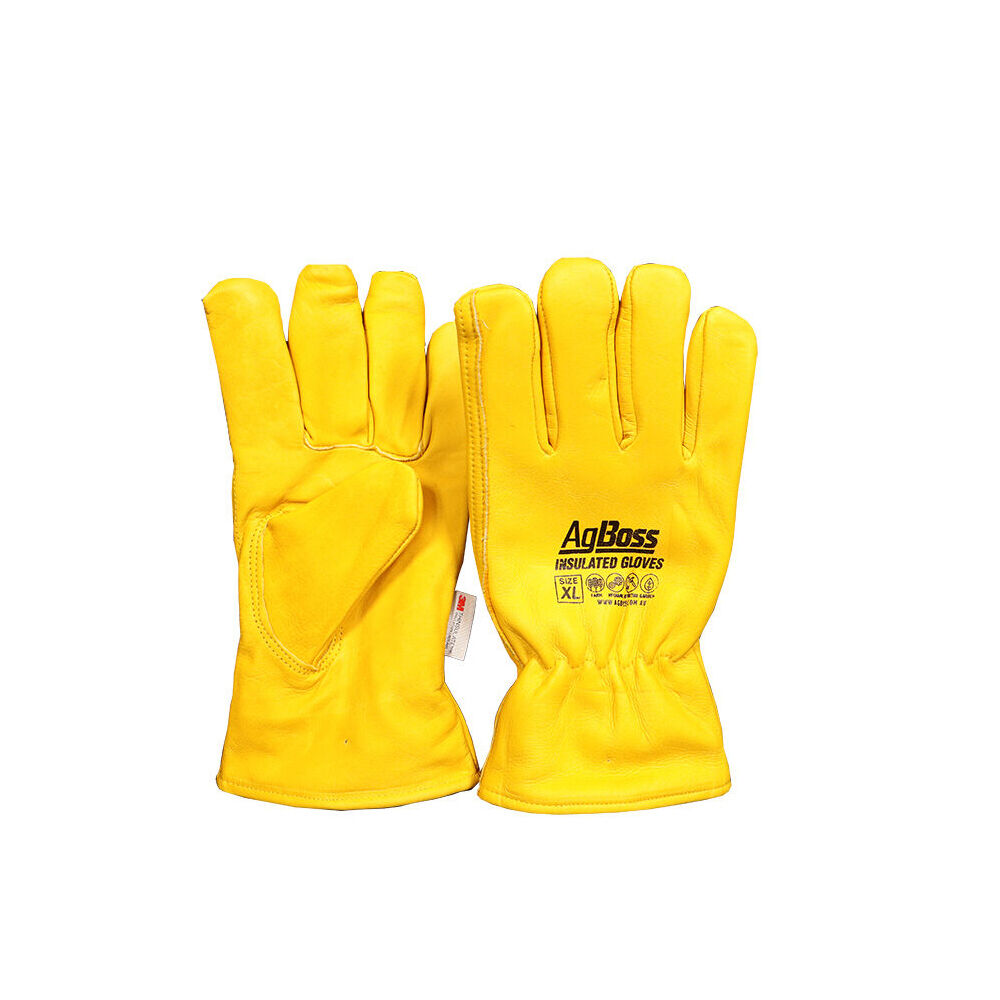 Agboss Yellow x Large 3M Leather Riggers Thinsulate Work Gloves