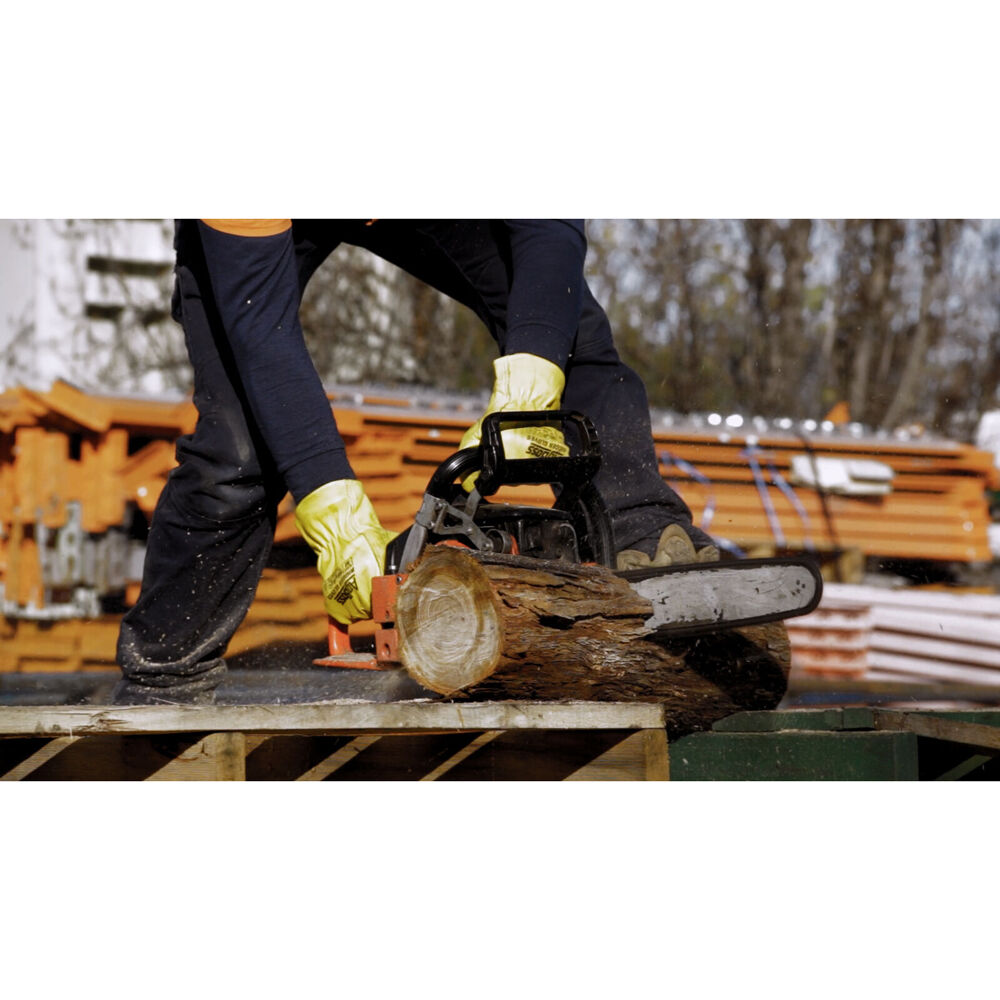 Agboss Yellow Large Rigger Superior Grade Leather Work Gloves — image 2