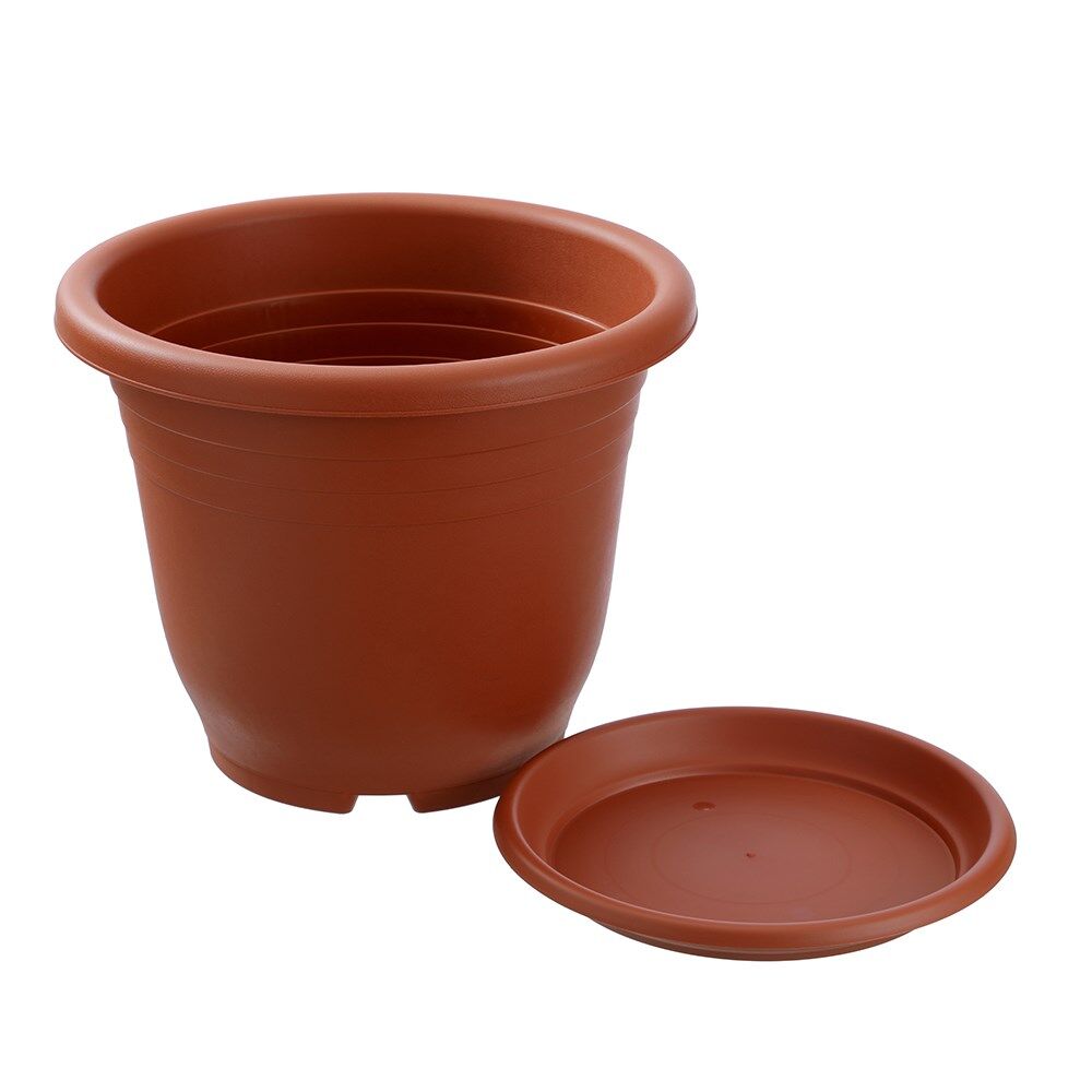 Boxsweden Classic Plastic Planter Pot 46cm w/ Saucer Assorted 46x46x37cm (4 Pack) — image 3