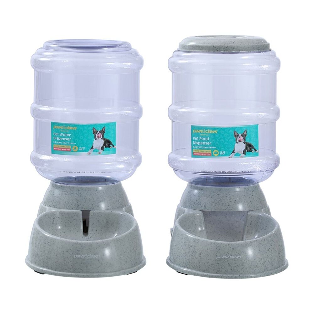 Paws and Claws Barrel Pet Food Dispenser 3.8L 32x17.5x31cm Easy To Refill (2 Pack) — image 7
